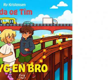 Illustration af materialet med Ida og Tim på en bro