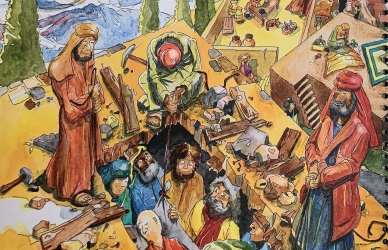 Udsnit af Den Store Lille Bibel