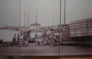 Gammelt billede af Glyngøre havn