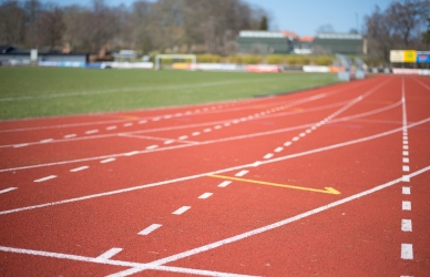 Løbebanen på Skive stadion